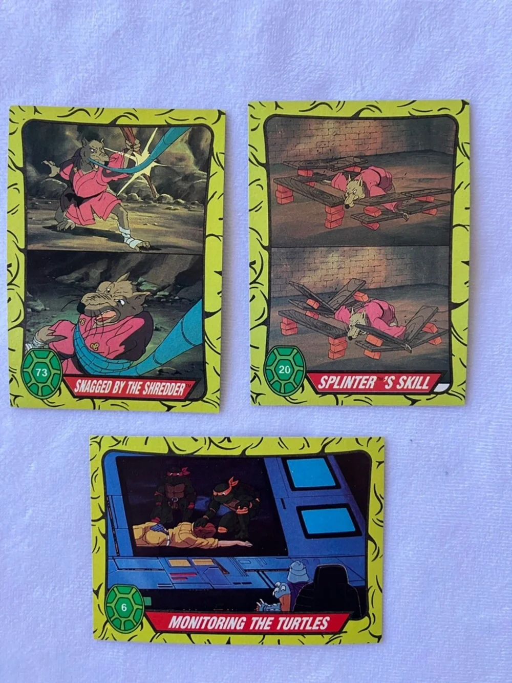 Vintage Topps TMNT cards